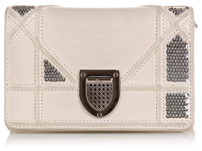 Diorama DIOR Handbags White Leather  ref.1258964