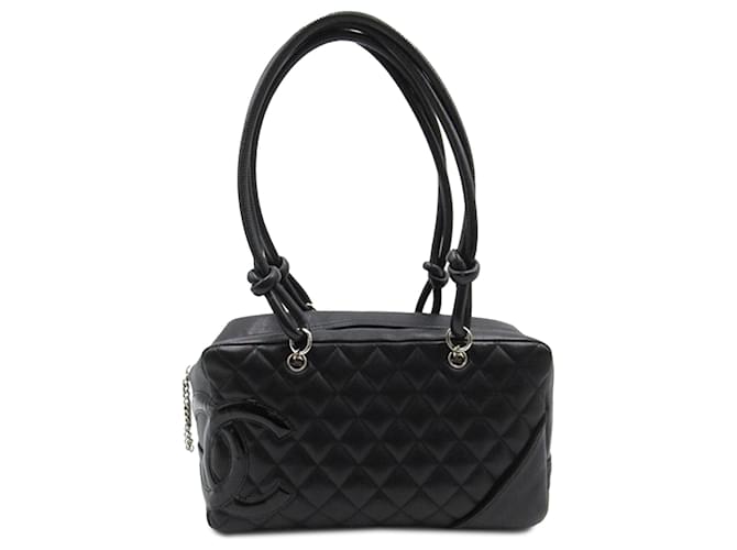 Cambon CHANEL Handbags Black Leather  ref.1258995