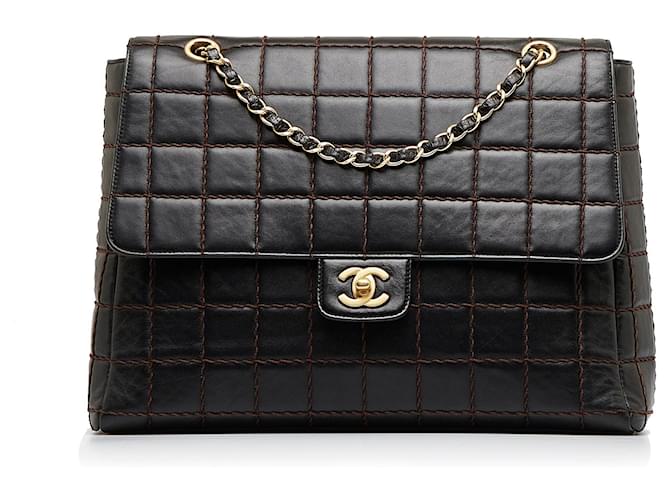 CHANEL Handbags Timeless/classique Black Leather  ref.1259044