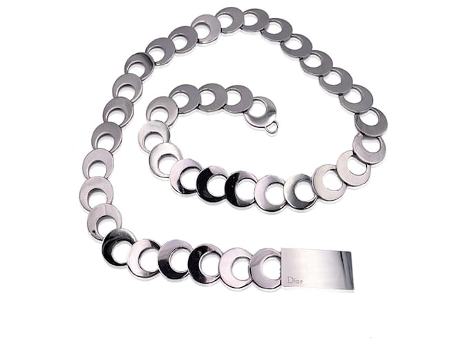 Christian Dior Belt Silvery Metal  ref.1259049