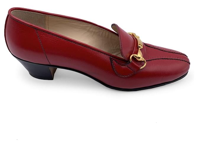 Talons Gucci Cuir Rouge  ref.1259072