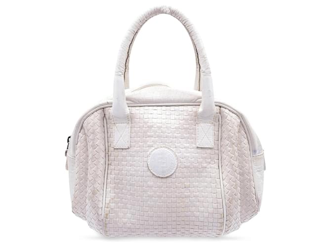 Fendi Handbag Vintage White Leather  ref.1259079