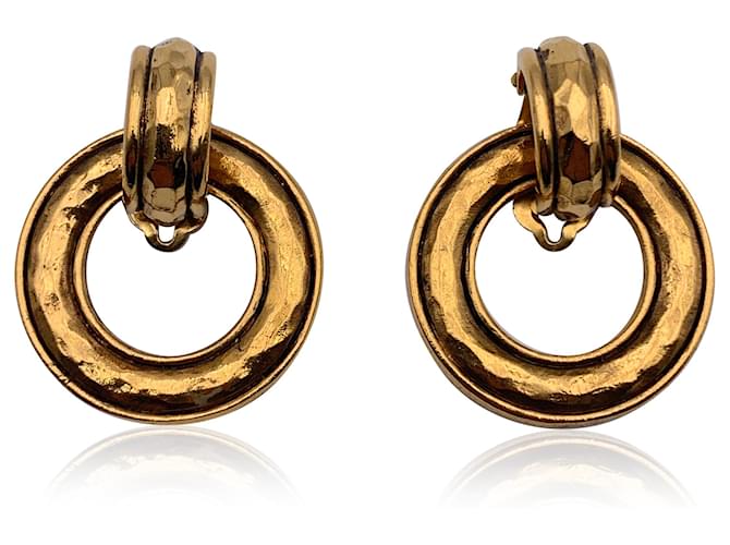 Chanel earrings Golden Metal  ref.1259087