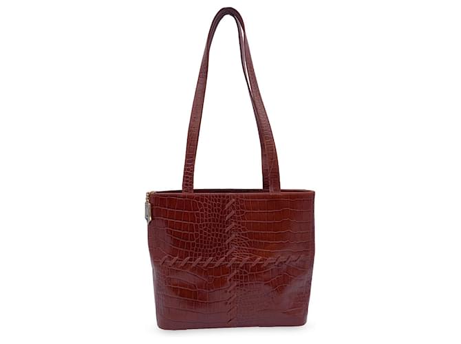 Yves Saint Laurent Tote Bag Vintage - Brown Leather  ref.1259107