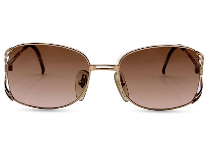 Óculos de sol Christian Dior Dourado Metal  ref.1259194
