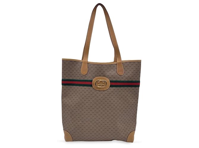 Gucci Tote Bag Vintage Beige Cloth  ref.1259234