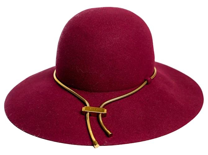 LANVIN Hats Dark red Synthetic  ref.1259261