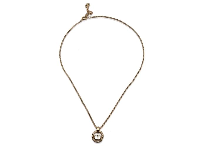 Christian Dior Necklace Golden Metal  ref.1259283