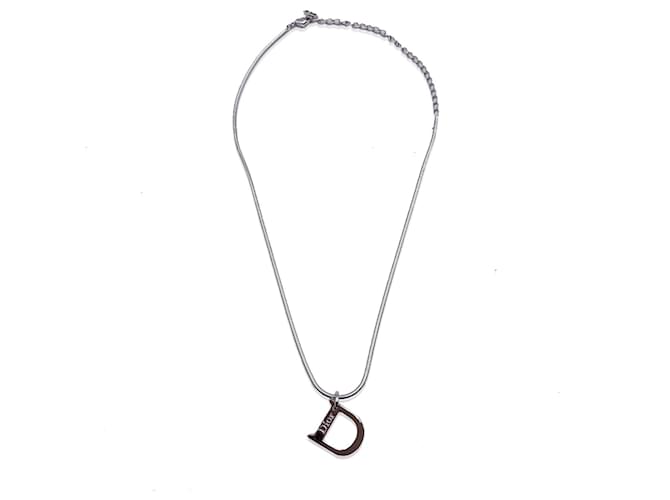 Collar Christian Dior Plata Metal  ref.1259298