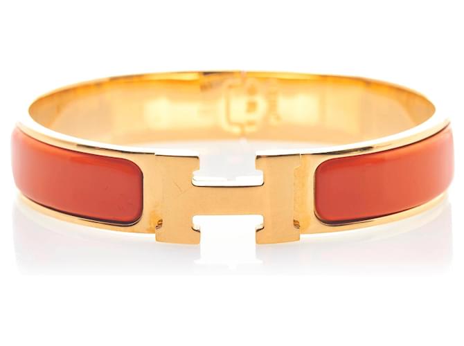 Hermès HERMES Bracelets Orange Cloth  ref.1259324