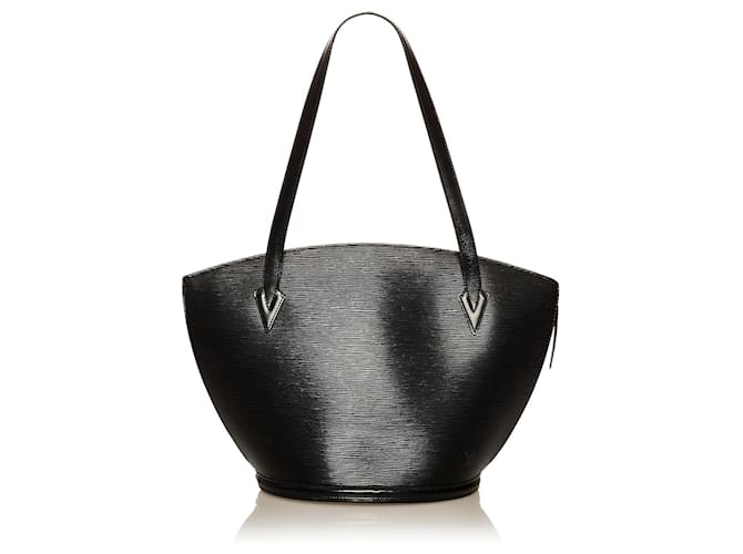 Saint Jacques LOUIS VUITTON Handbags Black Linen  ref.1259325