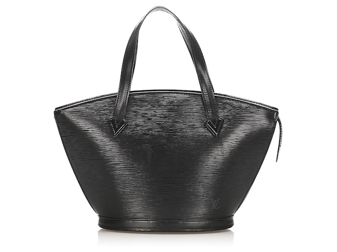Saint Jacques LOUIS VUITTON Handbags Black Linen  ref.1259326