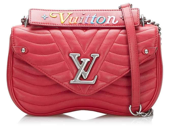 LOUIS VUITTON Handbags Red Leather  ref.1259332