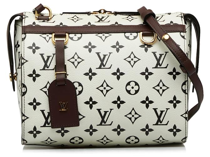 Speedy LOUIS VUITTON Handbags White Leather  ref.1259343