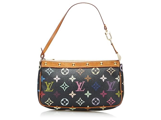 LOUIS VUITTON Handbags Pochette Accessoire Black Cloth  ref.1259353