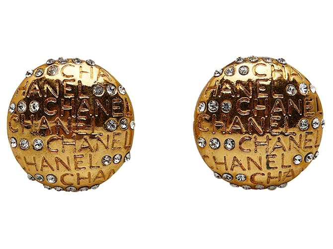 Boucles d'oreilles Chanel Métal Doré  ref.1259357