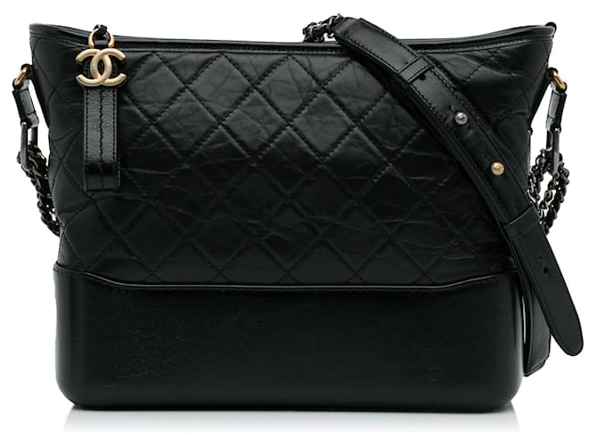 Gabrielle CHANEL Handbags Black Leather  ref.1259380