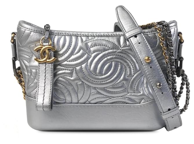 Gabrielle CHANEL Handbags Silvery Leather  ref.1259403