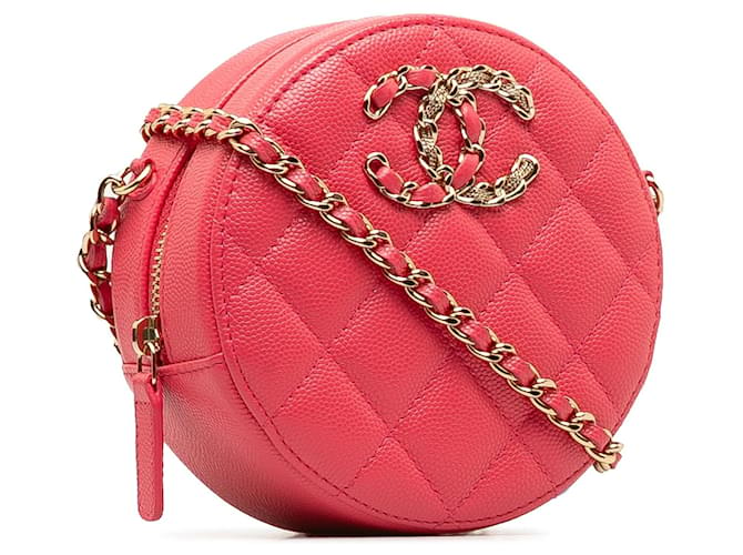 CHANEL Handtaschen Pink Leder  ref.1259420