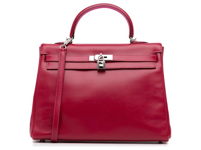Hermès HERMES Handbags Kelly 35 Red Leather  ref.1259428