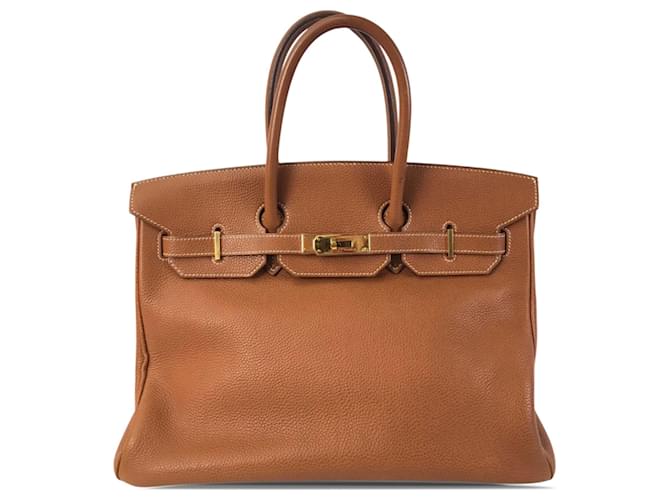 Hermès HERMES Handbags Birkin 35 Brown Leather  ref.1259435