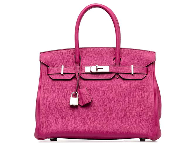Birkin Hermès HERMES Handbags Pink Leather  ref.1259437