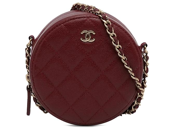 CHANEL Handbags Red Leather  ref.1259442