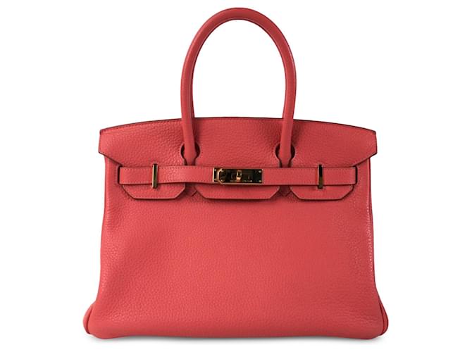 Birkin Hermès HERMES Handbags Pink Leather  ref.1259450