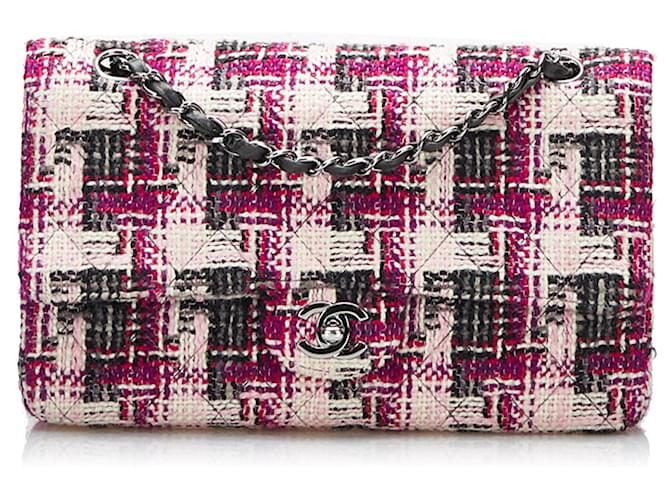 CHANEL Handtaschen Zeitlos/klassisch Pink Tweed  ref.1259454
