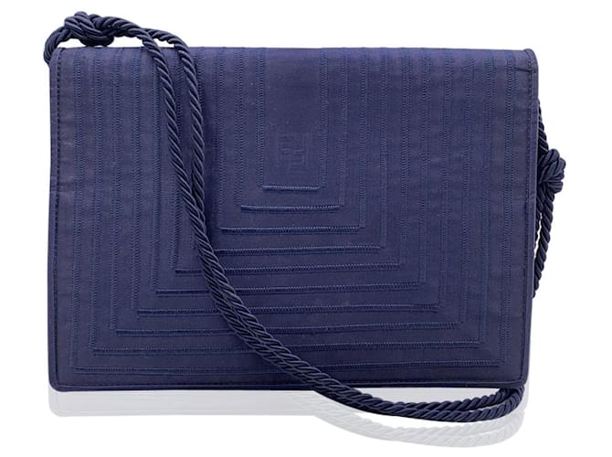 Fendi Shoulder Bag Vintage Blue Cloth  ref.1259459