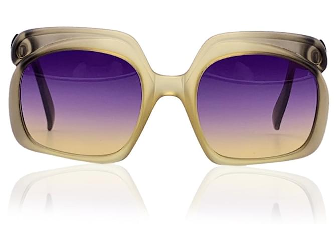Christian Dior Sonnenbrille Gelb Acetat  ref.1259472