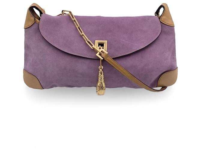 Gucci Shoulder Bag - Purple Suede  ref.1259521