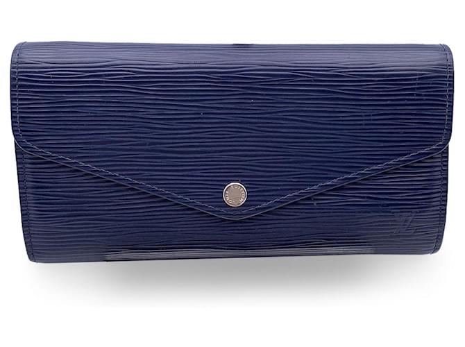 Sarah Louis Vuitton Geldbörse Blau Leder  ref.1259532