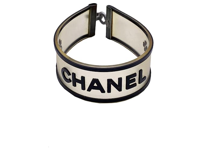 Bracelet Chanel Plastique Noir  ref.1259534