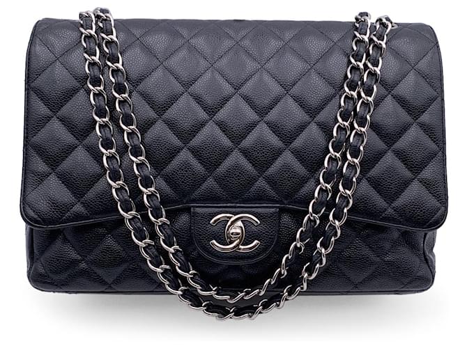 Chanel shoulder bag Timeless/classique Black Leather  ref.1259535