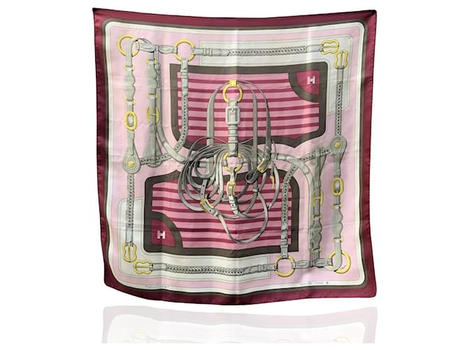 Hermès scarf Pink Silk  ref.1259561