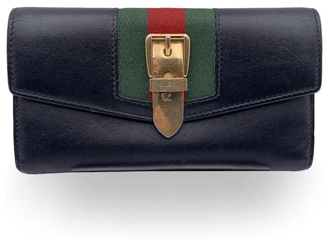 Gucci wallet Black Leather  ref.1259574