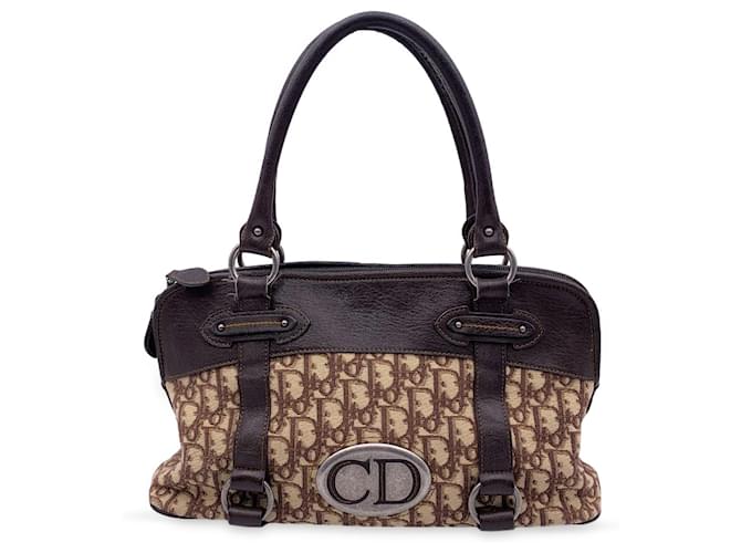 Christian Dior Handbag Brown Cloth  ref.1259583