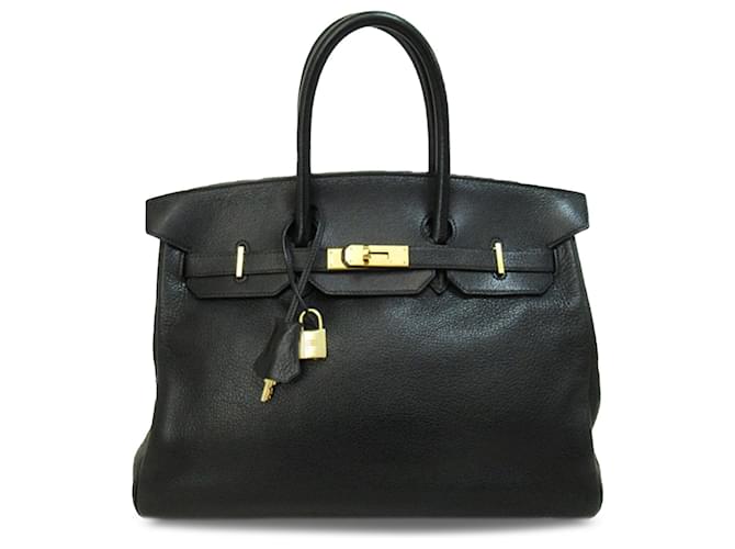 Hermès HERMES Handbags Birkin 35 Black Leather  ref.1259600