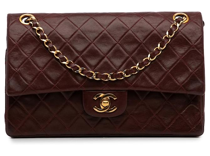 CHANEL Handbags Timeless/classique Red Leather  ref.1259601