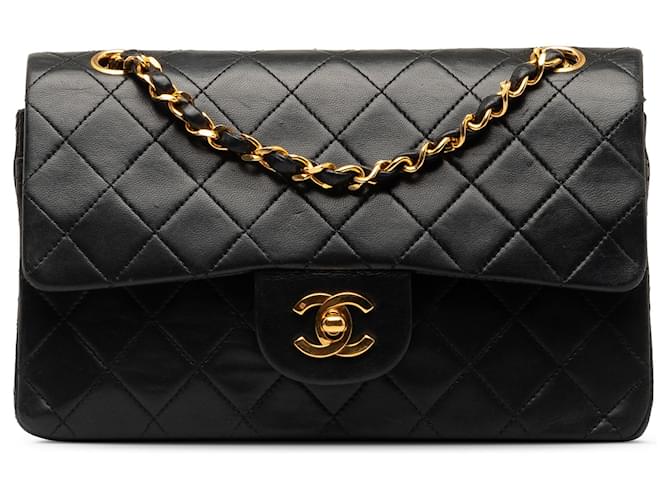 CHANEL Handbags Timeless/classique Black Leather  ref.1259618