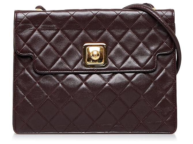 CHANEL Handbags Timeless/classique Red Leather  ref.1259630