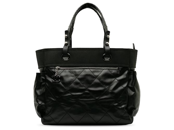CHANEL Handbags Classic CC Shopping Black Cloth  ref.1259637