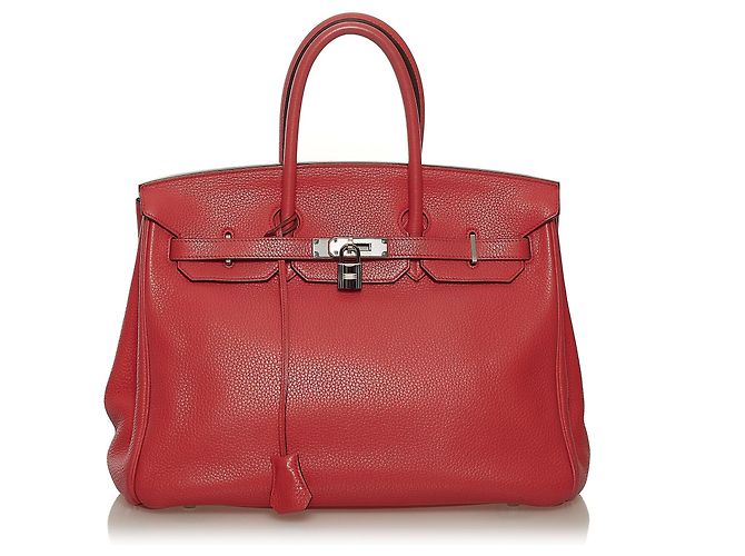 Birkin Hermès Borse HERMES Rosso Pelle