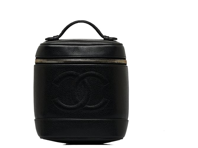 Vanity CHANEL Handbags Black Leather  ref.1259643