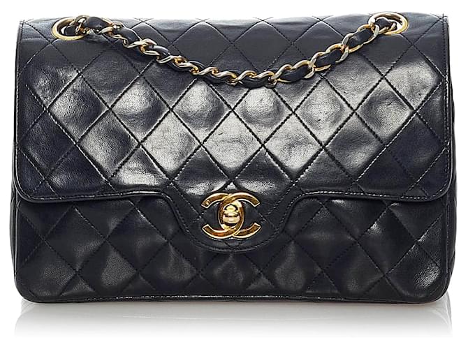 CHANEL Handbags Timeless/classique Black Leather  ref.1259667