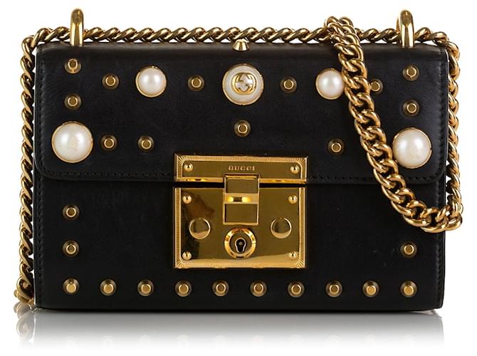 GUCCI Handbags Black Leather  ref.1259689
