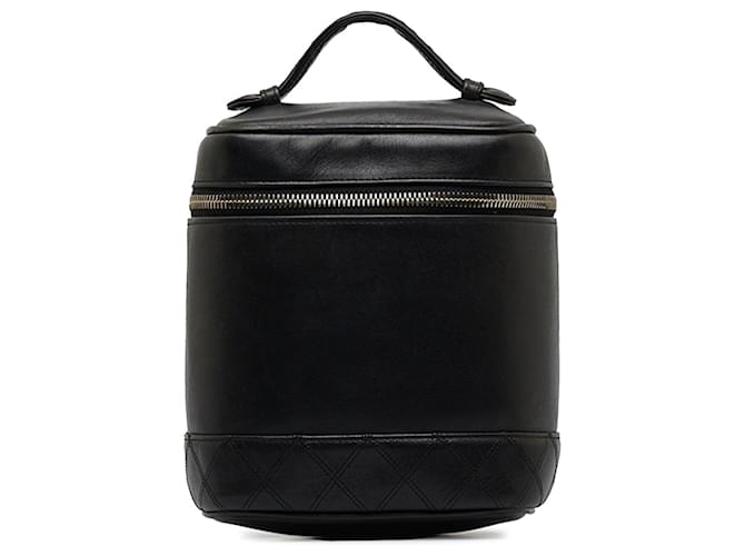 Vanity CHANEL Handbags Black Leather  ref.1259697