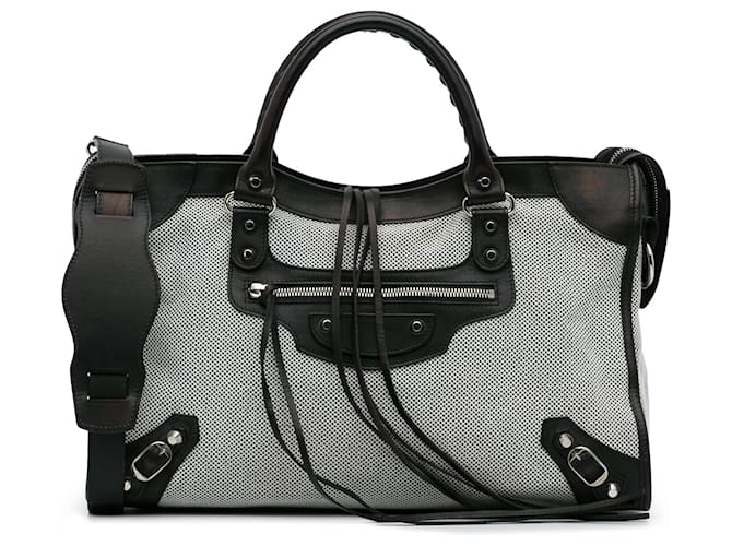 City BALENCIAGA Handbags Neo Classic White Cloth  ref.1259719