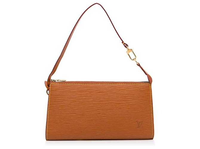 LOUIS VUITTON Handbags Pochette Accessoire Brown Leather  ref.1259723